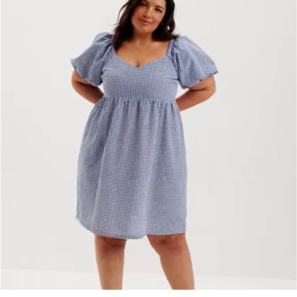 Old Navy Gingham Baby-doll Dress w/ TAGS xLarge